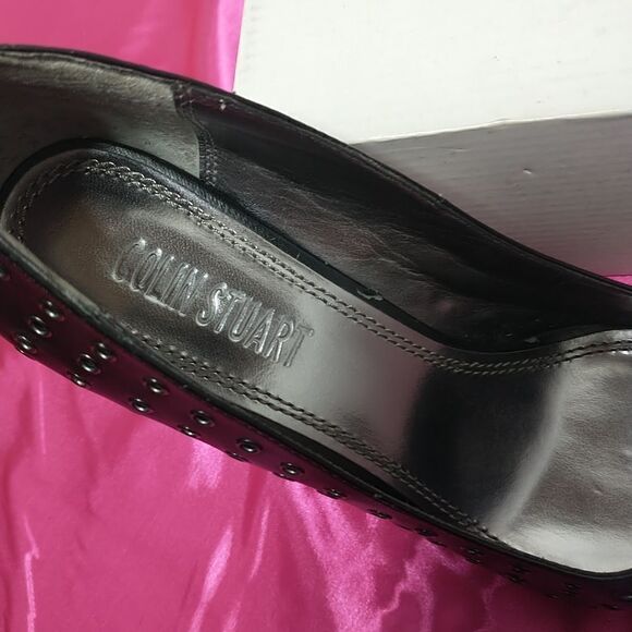 Colin Stuart Women Black Heels 8.5. Condition is Pre-owned.  - Picture 12 of 13